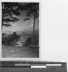 A view of the city of Yunfu, China, 1934