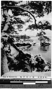 Snow covered islands, Matsushima, Japan, ca. 1920-1940