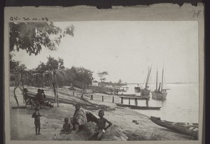 Gold Coast: the shore of the Volta near Addah