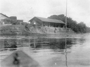 Landing stage of Ngomo, in Gabon