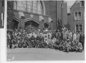 The Parish group at the Japanese Mission at Fushun, China