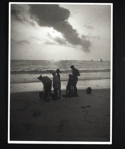 Malabar fishermen at sunset