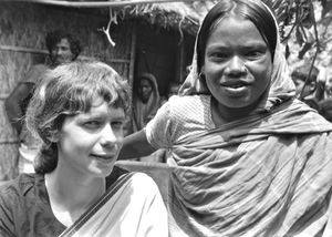 Danish Bangladesh Leprosy Mission/DBLM, Nilphamari, 1983. DSM Missionary, sister Bente Birkmose