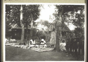 Hausa corner in the small market in Bali (1928)