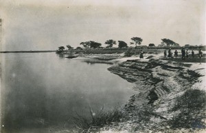 Beaches along the Zambezi river, in Northern Rhodesia, Zambia