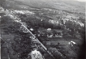 Aerial view of Moramanga, in Madagascar