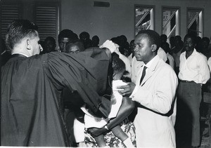 Baptism with the reverend Lauverjat, in Gabon