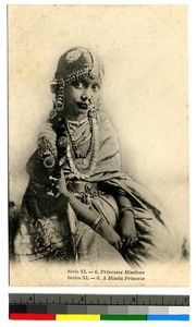 Hindu Princess wearing jewelry, India, ca.1920-1940