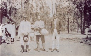 Employees of the leper-house of Manankavaly, in Madagascar