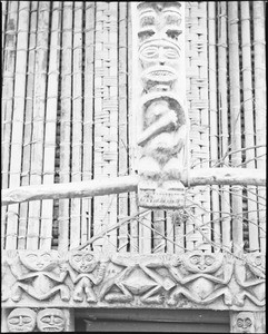 Carved post, in Bandjam