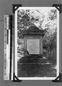 Memorial stone, Mamre, South Africa, 1934