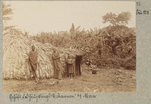 Homestead of chief Menawuru (X) at the Meru, Tanzania