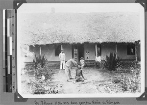 Missionary Böhme extracts a tooth, Rungwe, Tanzania, ca. 1898-1916