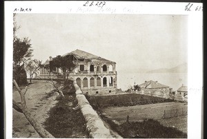 The impact of the typhoon of September 1874 in Hong Kong. The Basel mission house