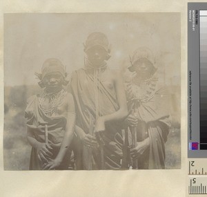 Three Young Girls, Kikuyu, Kenya, ca.1911