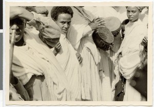 Girls singing at a wedding, Ayra, Ethiopia, 1952