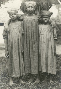 Pupils of the mission school, in Gabon