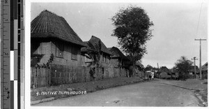 Native nipa houses, Philippines, ca. 1920-1940