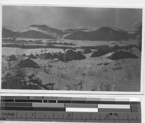 The cemetery at Xinbin, China, 1933