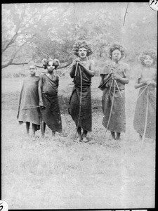 Newly circumcised boys, Tanzania, ca.1927-1930