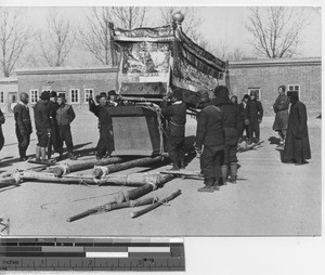 A funeral at Fushun, China, 1939