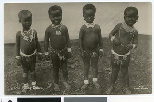 Four Zulu children, South Africa