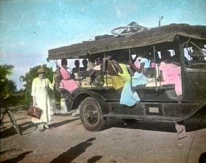 Rutebilen fra Cuddalore via Melpattambakkam til Tirukoilur. 1910