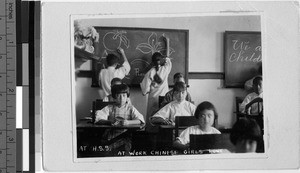 Classroom scene, Hong Kong, China, ca. 1922