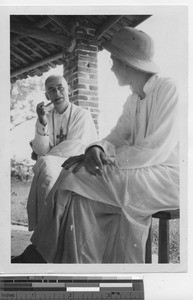 Maryknoll priests after ordination ceremonies at Danzhu, China, 1949