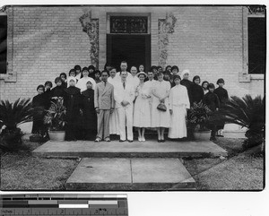 Wedding party in Jiangmen, China, 1938