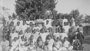 Cuddalore, South Arcot District, India. Students' meeting at the Bible School in Darisanapuram