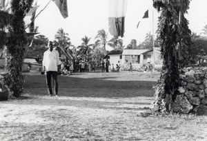 Assembly of the Pacific conference of Churches in Chepenehe, 1966 : parishioners welcoming delegates