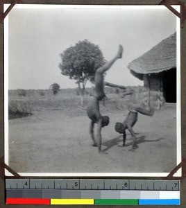 Boys at play, Demshin, Nigeria, 1923