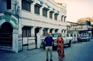 Missionary and Pastor, Rev. Arngeir Langås and the Danmission Africa Secretary, Krista Rosenlun