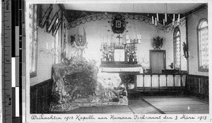 Interior of a church, Tokyo, Japan, ca. 1920-1940