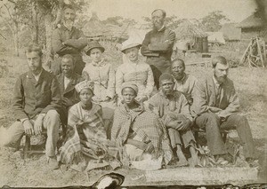 French mission party, in Northern Rhodesia, Zambia