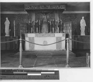 The sanctuary at the Central Parish at Fushun, China, 1933