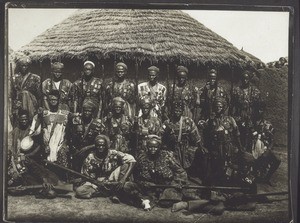 Dagomba warriors covered behind and before with amulettes