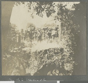 Porters on the move, Cabo Delgado, Mozambique, April-July 1918