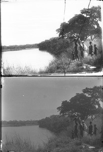 On a river bank, Antioka, Mozambique, ca. 1901-1907