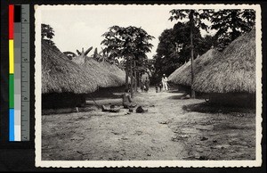 Missionary in a village, Faradje, Congo, ca.1920-1940