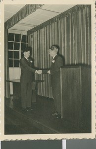 Richard Walker and Dieter Fritschie at Graduation from the Frankfurt Bible School, Frankfurt, Germany, 1951