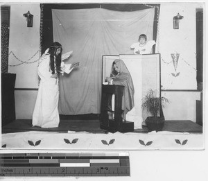 The Nativity play the church at Dalian, China, 1931