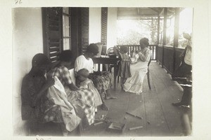 Veranda scene in a mission house