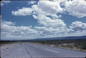 Road with vehicle