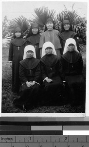 Group of novices, Jiangmen, China, ca. 1938