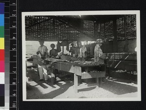 Staff and students in workshop, Technical school, Banjul, Gambia, ca .1910