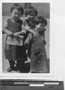 Three orphans at Fushun, China