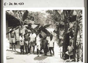 Dormitories in bush-style with several children suffering from leprosy