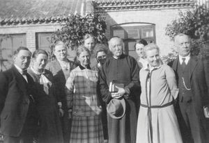 Church Inauguration in Kwantien. The church was consecrated by Rev. Jen, 11/10/1931. The pictur